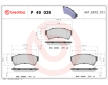 Sada brzdových destiček, kotoučová brzda BREMBO P 49 039