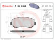 Sada brzdových destiček, kotoučová brzda BREMBO P 49 045X