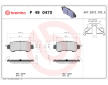 Sada brzdových destiček, kotoučová brzda BREMBO P 49 047X