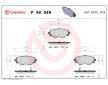 Sada brzdových destiček, kotoučová brzda BREMBO P 49 049