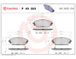 Sada brzdových platničiek kotúčovej brzdy BREMBO P 49 050