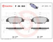 Sada brzdových destiček, kotoučová brzda BREMBO P 49 053