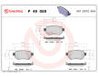 Sada brzdových platničiek kotúčovej brzdy BREMBO P 49 059