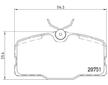 Sada brzdových destiček, kotoučová brzda BREMBO P 50 006