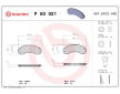 Sada brzdových destiček, kotoučová brzda BREMBO P 50 021