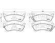 Sada brzdových destiček, kotoučová brzda BREMBO P 50 040