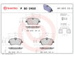 Sada brzdových destiček, kotoučová brzda BREMBO P 50 045X