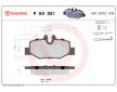 Sada brzdových platničiek kotúčovej brzdy BREMBO P 50 051