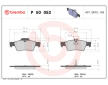 Sada brzdových destiček, kotoučová brzda BREMBO P 50 052