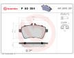 Sada brzdových destiček, kotoučová brzda BREMBO P 50 054