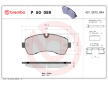 Sada brzdových platničiek kotúčovej brzdy BREMBO P 50 059