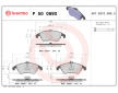 Sada brzdových destiček, kotoučová brzda BREMBO P 50 069X