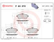 Sada brzdových platničiek kotúčovej brzdy BREMBO P 50 070
