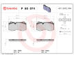 Sada brzdových destiček, kotoučová brzda BREMBO P 50 074