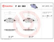 Sada brzdových destiček, kotoučová brzda BREMBO P 50 080