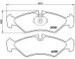 Sada brzdových destiček, kotoučová brzda BREMBO P 50 081