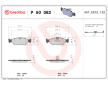 Sada brzdových destiček, kotoučová brzda BREMBO P 50 082