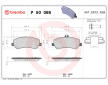 Sada brzdových platničiek kotúčovej brzdy BREMBO P 50 086