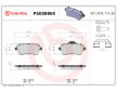 Sada brzdových destiček, kotoučová brzda BREMBO P50099NX
