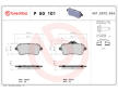 Sada brzdových destiček, kotoučová brzda BREMBO P 50 101