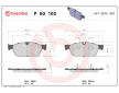 Sada brzdových destiček, kotoučová brzda BREMBO P 50 102