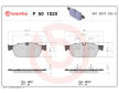 Sada brzdových platničiek kotúčovej brzdy BREMBO P 50 102X