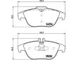 Sada brzdových destiček, kotoučová brzda BREMBO P 50 104