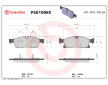 Sada brzdových destiček, kotoučová brzda BREMBO P50109NX