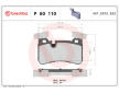 Sada brzdových destiček, kotoučová brzda BREMBO P 50 110