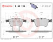 Sada brzdových platničiek kotúčovej brzdy BREMBO P 50 115