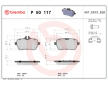 Sada brzdových destiček, kotoučová brzda BREMBO P 50 117