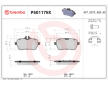 Sada brzdových destiček, kotoučová brzda BREMBO P50117NX