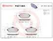 Sada brzdových destiček, kotoučová brzda BREMBO P50119NX