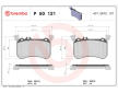 Sada brzdových destiček, kotoučová brzda BREMBO P 50 121