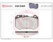 Sada brzdových destiček, kotoučová brzda BREMBO P50123NX