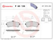 Sada brzdových destiček, kotoučová brzda BREMBO P 50 125