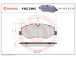 Sada brzdových destiček, kotoučová brzda BREMBO P50129NX