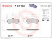 Sada brzdových destiček, kotoučová brzda BREMBO P 50 132