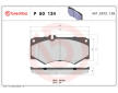 Sada brzdových destiček, kotoučová brzda BREMBO P 50 134