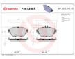 Sada brzdových destiček, kotoučová brzda BREMBO P50136NX