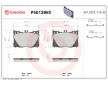 Sada brzdových destiček, kotoučová brzda BREMBO P50139NX