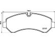 Sada brzdových destiček, kotoučová brzda BREMBO P 50 150G