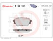 Sada brzdových destiček, kotoučová brzda BREMBO P 50 151