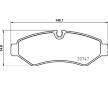 Sada brzdových destiček, kotoučová brzda BREMBO P 50 155G