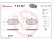 Sada brzdových platničiek kotúčovej brzdy BREMBO P 50 157