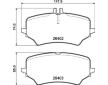 Sada brzdových destiček, kotoučová brzda BREMBO P 50 176