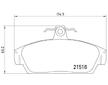 Sada brzdových destiček, kotoučová brzda BREMBO P 52 015