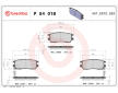 Sada brzdových destiček, kotoučová brzda BREMBO P 54 018