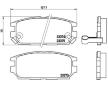 Sada brzdových destiček, kotoučová brzda BREMBO P 54 025