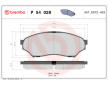 Sada brzdových platničiek kotúčovej brzdy BREMBO P 54 028